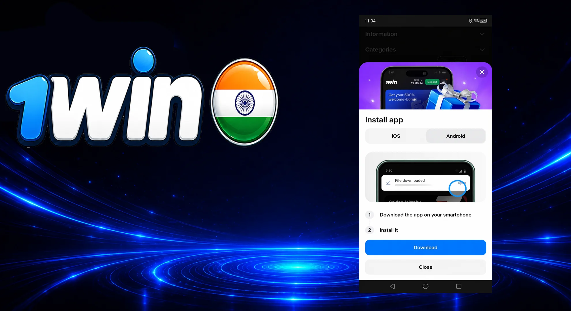 grab the apk file